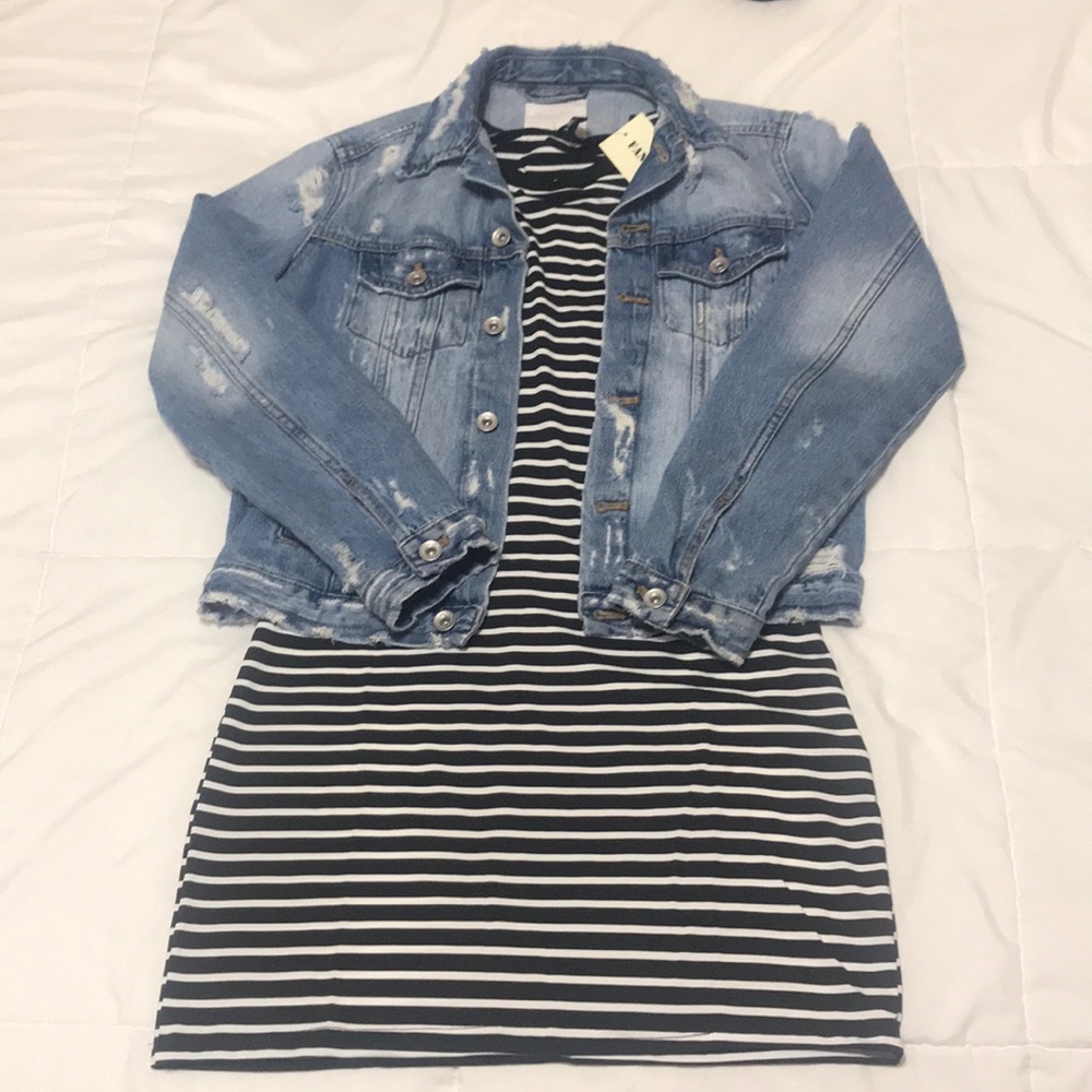 NWT Body con Stripped Dress